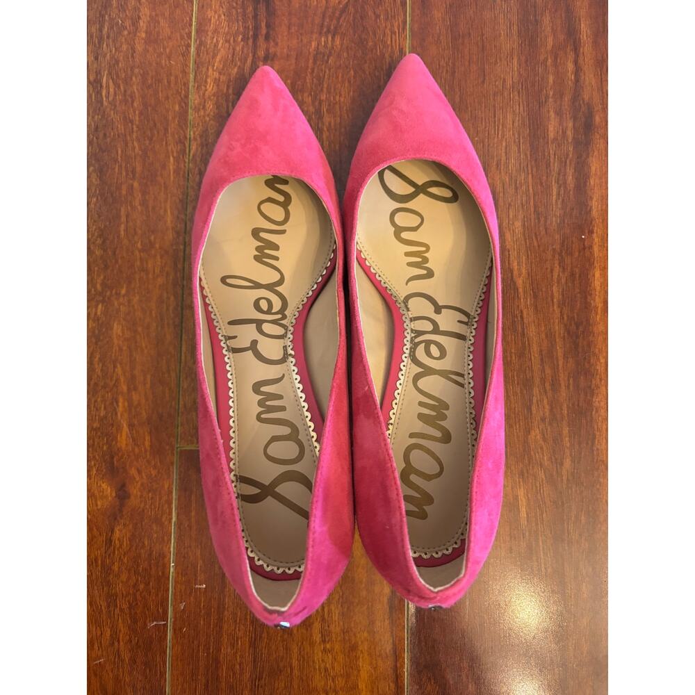 Sam Edelman Women’s Dori Rose Pink Suede Heels Pointed Toe Pumps Size 7.5 - Picture 4 of 7